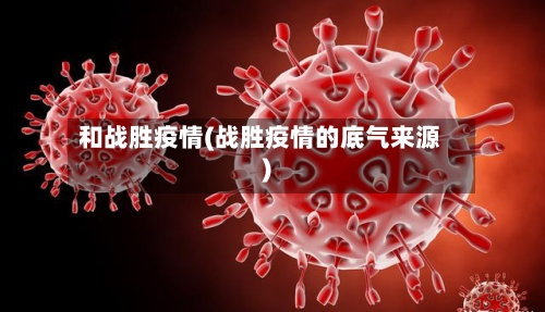 和战胜疫情(战胜疫情的底气来源)-第2张图片