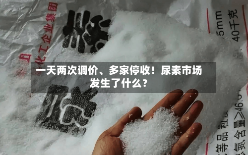 一天两次调价	、多家停收！尿素市场发生了什么？-第2张图片