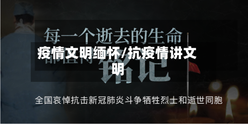 疫情文明缅怀/抗疫情讲文明-第2张图片
