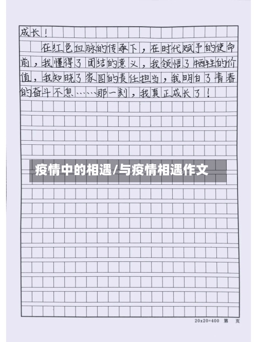 疫情中的相遇/与疫情相遇作文