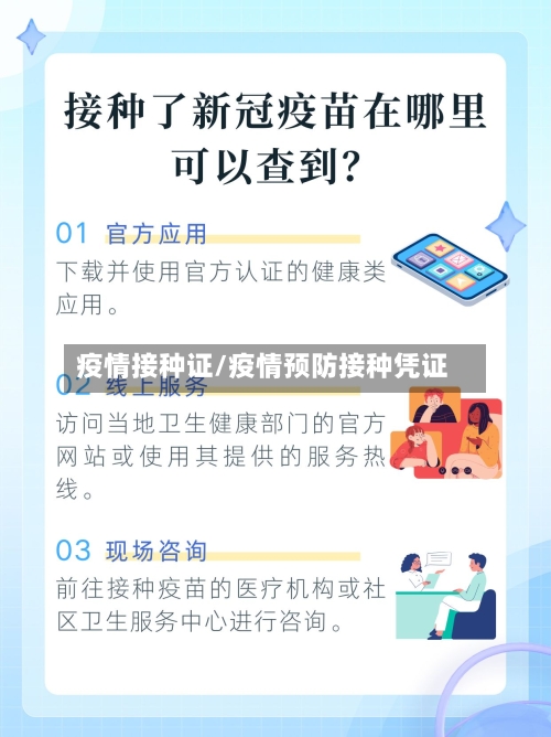 疫情接种证/疫情预防接种凭证
