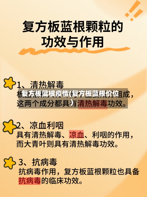 复方板蓝根疫情(复方板蓝根价位)