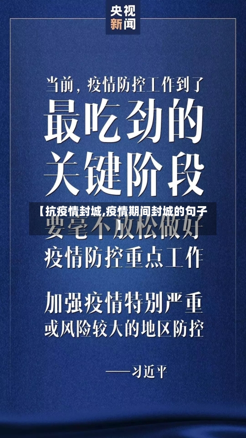 【抗疫情封城,疫情期间封城的句子】-第2张图片