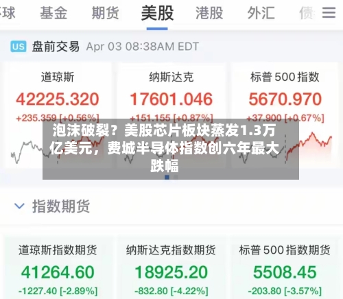 泡沫破裂？美股芯片板块蒸发1.3万亿美元，费城半导体指数创六年最大跌幅-第2张图片