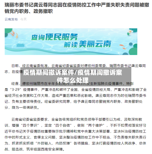 疫情期间撤诉案件/疫情期间撤诉案件怎么处理-第3张图片