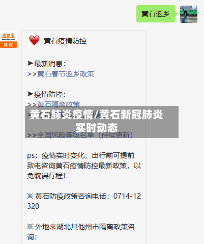 黄石肺炎疫情/黄石新冠肺炎实时动态-第3张图片
