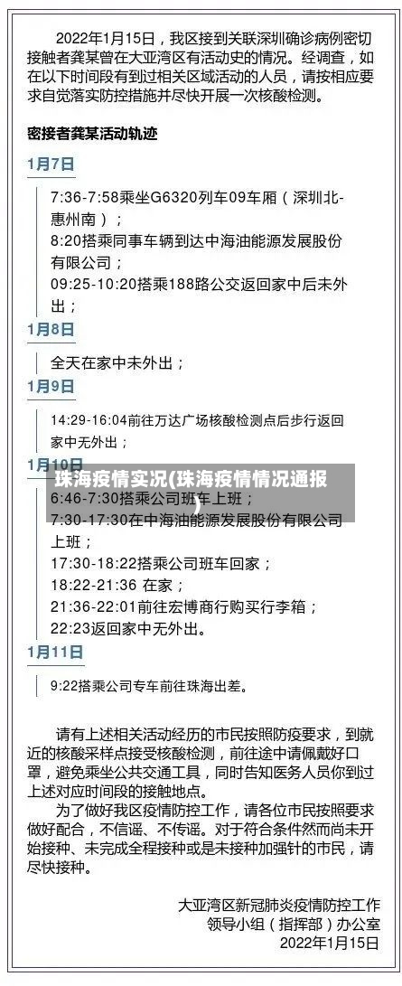 珠海疫情实况(珠海疫情情况通报)-第2张图片