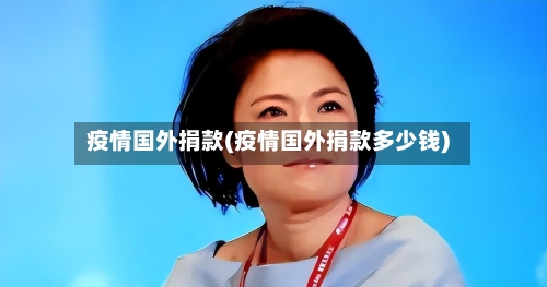 疫情国外捐款(疫情国外捐款多少钱)