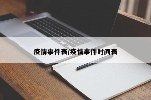 疫情事件表/疫情事件时间表